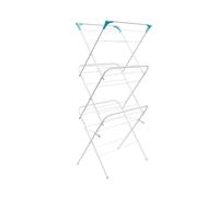 JVL 3 Tier Concertina Clothes Airer Folding Clothes Line Drying Laundry Rack 14M