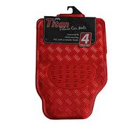 Titan Car Mat Set - Red JVL Red 45cm x 70cm