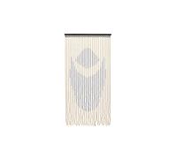 JVL Tuscany Hanging Wooden Beaded Door Curtain 90x180cm Lotus, Multi