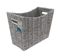 JVL Urban Rectangle Paper Magazine Holder, Grey