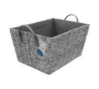 JVL Urban Rectangle Paper Storage Basket in Grey JVL Grey