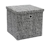 JVL Urban Square Paper Lidded Storage Basket