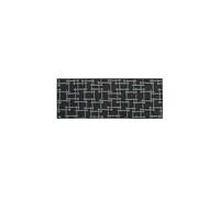 JVL Vector Machine Washable Latex Backed Runner Doormat, 57x150cm, Black | Size: 50 cm x 150 cm JVL Black 50 cm x 150 cm