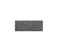 JVL Vector Machine Washable Latex Backed Runner Doormat, 57x150cm, Grey | Size: 50 cm x 150 cm JVL Grey 50 cm x 150 cm