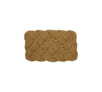 JVL Woven Rope Coir Scraper Doormat 45x75cm in Brown | Size: 45 cm x 75 cm JVL Brown 45 cm x 75 cm
