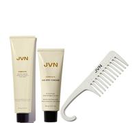 JVN Air Dry Cream Deluxe, Mini and Wide Tooth Comb Trio