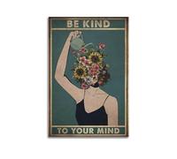 JVNALwnkv Be Kind To Your Heart Poster Room Decor Artistic Poster for Room Aesthetic Canvas Wall Art Bedroom Decor 12x18inch(30x45cm) Unframe-style