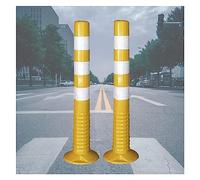 JVNALwnkv Parking Space Protection Bumper,Parking Barrier Post Safety Bollard Plastic Delineator Post,30 Inch Floor Mounted Driveway Traffic Cones
