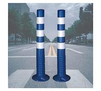 JVNALwnkv Parking Space Protection Bumper,Parking Barrier Post Safety Bollard Plastic Delineator Post,30 Inch Floor Mounted Driveway Traffic Cones
