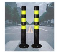 JVNALwnkv Parking Space Protection Bumper,Parking Barrier Post Safety Bollard Plastic Delineator Post,30 Inch Floor Mounted Driveway Traffic Cones