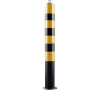 JVNALwnkv Parking Space Protection Bumper,Removable Security Bollard Post - Barrier for Driveway, Locking Safety with Reflective Strips