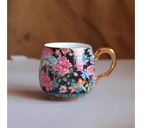 JVNALwnkv Retro Tea Sets Tea Cup,Ceramics/Glass Water Kettle,Coffee Cup Afternoon Tea Floral Ceramic Water Cup
