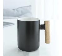 JVNALwnkv Retro Tea Sets Tea Cup,Ceramics/Glass Water Kettle,Solid Wood Handle Mug Ceramic Couple Water Cup Coffee Cup with Lid