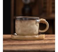 JVNALwnkv Retro Tea Sets Tea Cup,Ceramics/Glass Water Kettle,Vintage Coffee Cup with Saucer Afternoon Tea Ceramic Water Mug