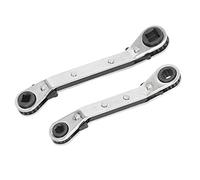 JVNALwnkv Stainless Steel Adjustable Spanner，Jaw Adjustable Wrenches，Air Conditioner Ratchet Wrench, High Hardness Wear Resistant 3/8 1/4 5/16in Stainless Steel HVAC Service Wrench for Maintenance