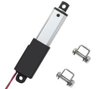 Jvnvlki 75 mm Hub 64N IP54 Waterproof Linear Drive 12 V Linear Actuator Linear Motor 15 mm/s with Mounting Brackets for Lift Coop Door, Cabinet, Window Opener, Door Opener, Home Automation