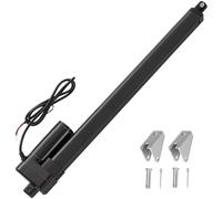 Jvnvlki Linear Actuator 12 V 2000 N 450 mm Stroke Length IP65 Waterproof 8 mm/s Linear Actuator Linear Technology Actuators Linear Motor with Mounting Brackets for Door Openers, Solar Trackers