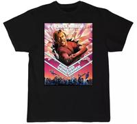JVRUT Forced Vengeance T Shirt - Chuck Norris - 80's Poster Art Black L