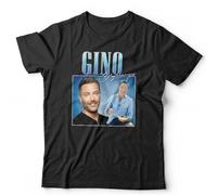 JVRUT Gino D'Acampo Appreciation Tshirt Unisex Homage Throwback Stag Hen Do Funny Black XL