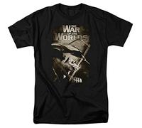 JVRUT The War of The Worlds t-Shirt Retro 50s Sci Fi Thriller Graphic tee PAR120 Black Black 3XL