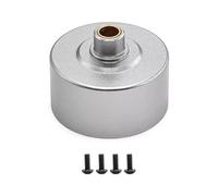 JVRWSC Compatible With Arrma 6S For Kraton For Talion For Typhon 1/7 1/8 RC Car Parts Accessories Metal Diff Case Differential Housing RC Repair Parts(Silver)