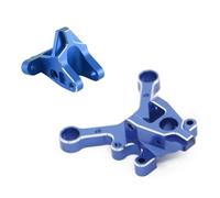 JVRWSC Compatible With ARRMA For BLX 6S For Typhon For Talion For Mojave 1/7 1/8 Rc Car Parts Metal Center Brace Front And Rear Mount RC Repair Parts(Blue)