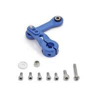JVRWSC Compatible With ARRMA For INFRACTION For MOJAVE For KRATON For SENTON For TYPHON 1/7 1/8 Rc Car Parts Metal 25T Servo Arm Link Rod RC Repair Parts(Blue)