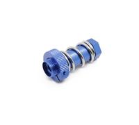 JVRWSC Compatible With Arrma For Kraton For Senton For Talion 1/7 1/8 RC Car Parts Accessories Metal Servo Saver Hub With Clamping Nut RC Repair Parts(Blue)