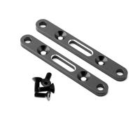 JVRWSC Compatible With ARRMA For Mojave 4S 4X4 For BLX 1/8 RC Car Parts Accessories Metal Front And Rear Lower Suspension Mount Lower Arm Code RC Repair Parts(Black)