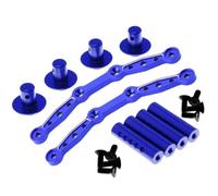 JVRWSC Compatible With Arrma For Mojave 4X4 For BLX 1/8 RC Car Upgrade Modification Parts Accessories Metal Body Mount Post Shell Column RC Repair Parts(Blue)