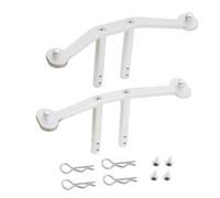 JVRWSC Compatible With Arrma For Senton For Rock For Granite 1/10 Rc Car Upgrade Modification Accessories Parts Aluminum Body Post Mount RC Repair Parts(Silver)