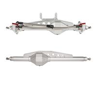 JVRWSC Compatible With Axial For Spawn RR10 For Bomber 90018 SMT10 For Capra For Buggy 1/10 RC Crawler Aluminum Alloy Front And Rear Axle Set RC Front Rear Axle(Silver,Front and Rear)