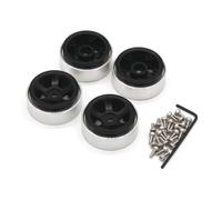 JVRWSC Compatible With FMS For Fire For Horse For EAZYRC For Thunder 1/18 RC Car Upgrade Accessories Parts Metal Wheel RC Repair Parts(Black)