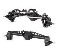 JVRWSC Compatible With H10 OPTIC For Capra RC For Rock Crawler Cheater Rigs Machined 7075 Aluminum Offset Portal Front Rear Axle With Servo Mount RC Front Rear Axle