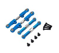 JVRWSC Compatible With Hyper GO For MJX 1/14 14207 14208 RC Car Upgrade Modification Parts Accessories Adjustable Front And Rear Pull Rod RC Repair Parts(Blue)