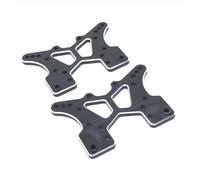 JVRWSC Compatible With JLB 1/10 J3 RC Car Upgrade Replacement Parts Accessories 2PCS Metal Front And Rear Suspension Brackets EA1004A RC Repair Parts(Black)