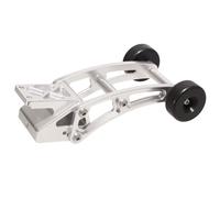 JVRWSC Compatible With MJX For HYPER GO 1/14 14210 14209 H14BM RC Car Upgrade Modification Parts Accessories Metal Adjustable Wheelie Bar RC Repair Parts(Silver)