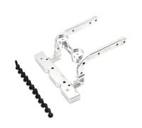JVRWSC Compatible With MJX For Hyper Go H12Y + 1/12 RC Crawler Car Upgrade Parts Accessories 1set Metal Front Bumper RC Repair Parts(Silver)