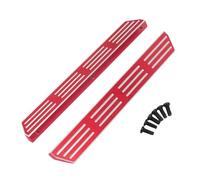 JVRWSC Compatible With MJX For HYPER GO H12Y H12Y+ 1/12 RC Car Upgrade Modification Parts Accessories Metal Welcome Pedal RC Repair Parts(Red)