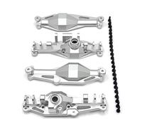 JVRWSC Compatible With MJX For Hyper Go H12Y H12Y+ 1/12 RC Crawler Car Upgrade Parts Aluminum Alloy Front Rear Axle Housing Accessories RC Front Rear Axle(Silver,Front and Rear)