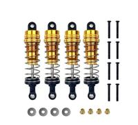 JVRWSC Compatible With MN For MN128 MN86 MN86S G500 1/12 RC Car Upgrade Accessories Parts 1Set Hydraulic Metal Shock Absorber RC Repair Parts(Yellow)