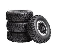 JVRWSC Compatible With MN For WPL For LDRC D90 For MN98 For MN99S C14 C24 C34 B14 B24 P06 1/16 RC Car Parts Accessories 4pcs 64mm Soft Tire Wheel RC Repair Parts