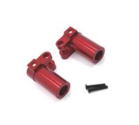 JVRWSC Compatible With MN128 MN86 G500 1/12 RC Car Upgrade Modification Parts Accessories Metal Rear Axle Cup RC Repair Parts(Red)