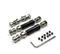 JVRWSC Compatible With MN128 MN86 MN86S MN86K MN86KS 1/12 RC Car Upgrade Modification Parts Accessories 3pcs Metal CVD Driveshaft RC Repair Parts(Black)
