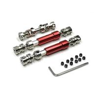 JVRWSC Compatible With MN128 MN86 MN86S MN86K MN86KS 1/12 RC Car Upgrade Modification Parts Accessories 3pcs Metal CVD Driveshaft RC Repair Parts(Red)
