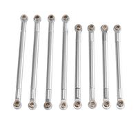 JVRWSC Compatible With MN128 MN86S MN86 G500 1/12 RC Car Upgrade Modification Parts Accessories Metal Pull Rod Ball Head Link Rod Linkage RC Repair Parts(Silver)