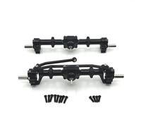 JVRWSC Compatible With MN78 For MN82 For MN99S For MN98 1/12 RC Car Upgrade Parts Accessories Metal Front And Rear Portal Axle RC Repair Parts(Black)