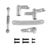 JVRWSC Compatible With SCY For JJRC C8805 1/16 Remote Control Car Upgraded Modification Accessories Parts Steering Rod RC Repair Parts(Silver)