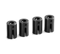 JVRWSC Compatible With TRAXXAS For E-Revo 2.0 For VXL 86086-4 1/10 RC Car Upgrade Parts Accessories Steel Drive Cup 8652 8652X RC Repair Parts(Black,4PCS)