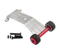 JVRWSC Compatible With TRAXXAS For Mini For Slash 4X4 108164-1 RC Car Upgrade Replacement Parts Accessories Metal Wheelie Bar RC Repair Parts(Red)